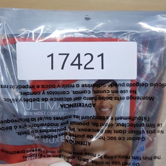 HANES Boxer Shorts Mens Small 5-Pack Tartan Plaid Ultimate Tagless Breathable - Picture 5 of 5